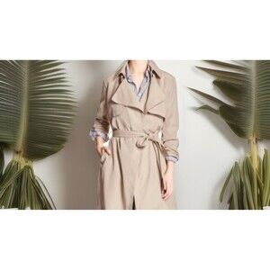 Banana Republic Soft Trench Coat  SZ M oxford tan NWT